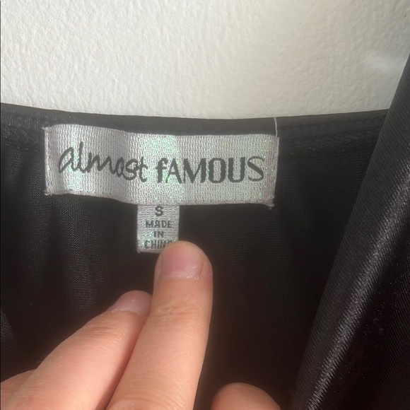 Almost Famous Black Dress with Lace Detail - Picture 3 of 3